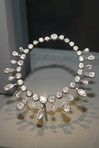 The Napoleon Diamond Necklace on display at the Smithsonian Institution in Washington, D.C. Photo Credit