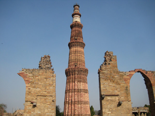 The tower is located in the Mehrauli area of Delhi, India. Photo Credit