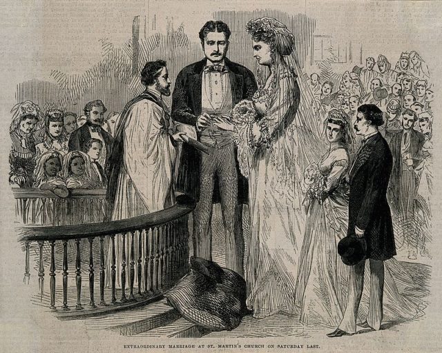 The marriage of Martin van Buren to Anna Swan, 1871