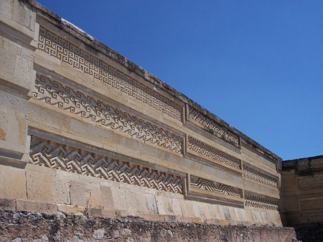 Walls, friezes and tombs are decorated with mosaic fretwork. Photo Credit
