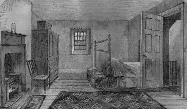 The death room of Robert Burns
