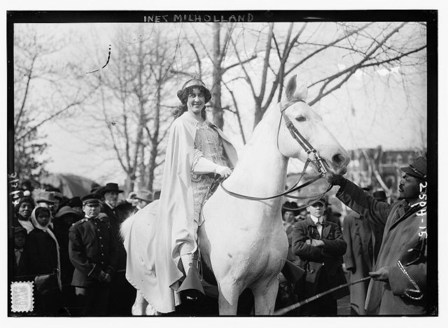 Inez Milholland – Suffrage parade Photo Credit