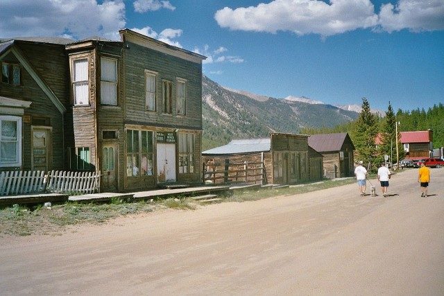 A scene in the ghost town of St. Elmo in Chaffee County, Colorado, United States. The entire community is listed as a historic district on the National Register of Historic Places. Photo Credit