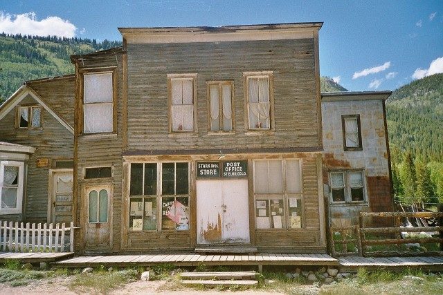 Scene in the ghost town of St. Elmo in Chaffee County, Colorado, United States Photo Credit