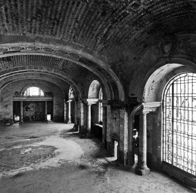 Interior Mezzanine of Michigan Central Station, Detroit. Photo Credit 