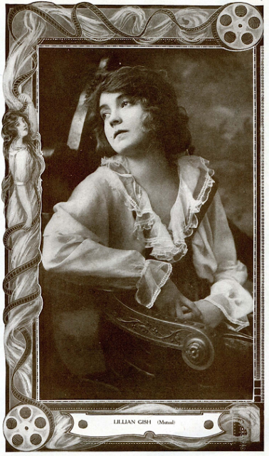 Actress Lillian Gish in Motion Picture Magazine May 1914 Photo Credit 
