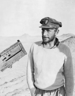 The Special Air Service during the Second World War Portrait of Lt Col Robert Blair 'Paddy' Mayne, SAS, in the desert near Kabrit, 1942.