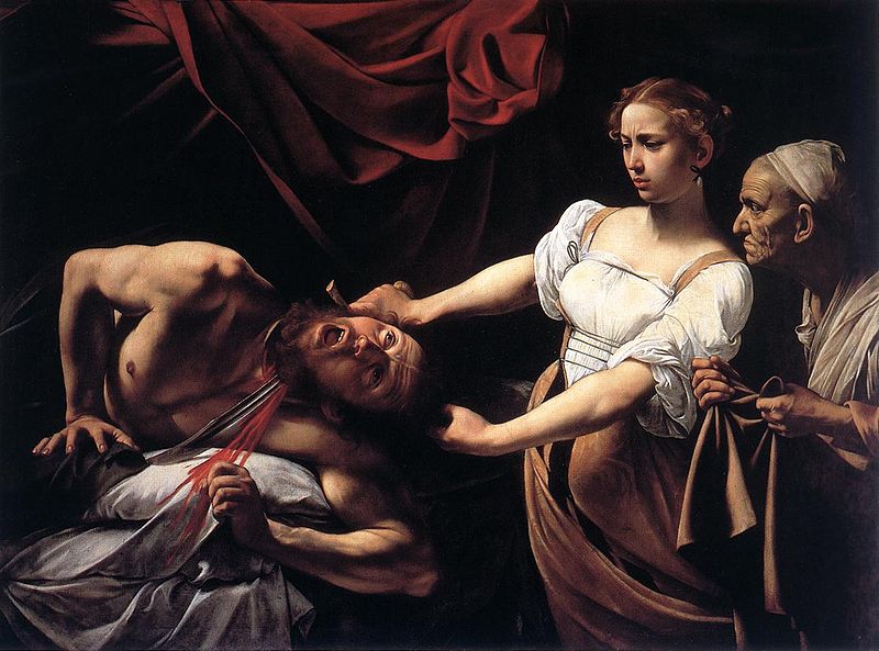 Judith Beheading Holofernes 1598–1599. Galleria Nazionale d'Arte Antica, Rome
