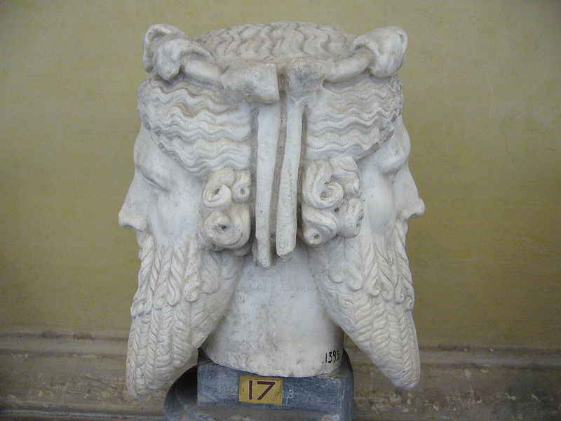 A statue representing Janus Bifrons in the Vatican Museums. Photo Credit