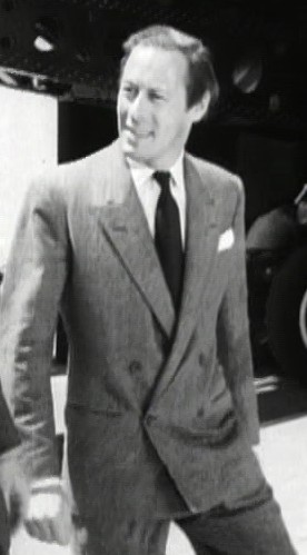 Cropped screenshot of Rex Harrison from the trailer for the film Miracle on 34th Street.