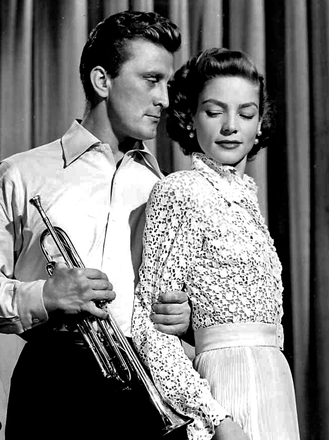 With Lauren Bacall in Young Man with a Horn (1950)