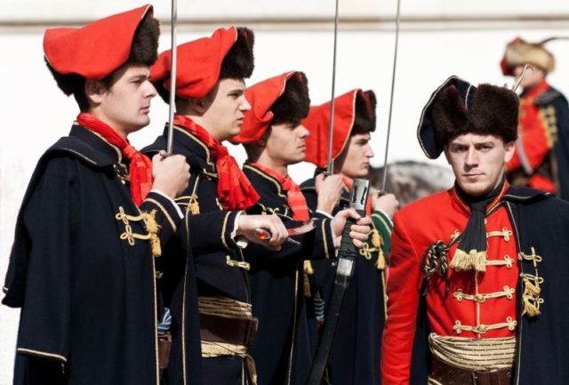 The Cravat regiment on the "Cravat Day" on October 18. Photo Credit