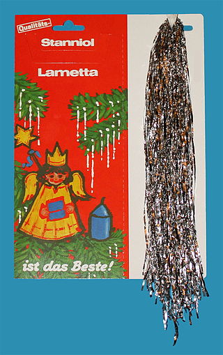 Original lametta (silver foil with tin and lead)  Photo Credit