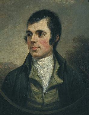 The best-known portrait of Burns, by Alexander Nasmyth, 1787