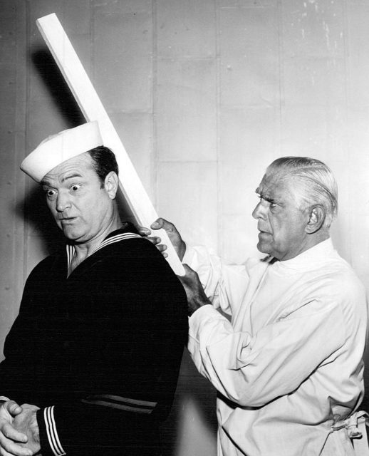 Karloff played a foreign scientist who hoped to gain defence secrets from Cookie the Sailor (Skelton) on The Red Skelton Show in 1954.