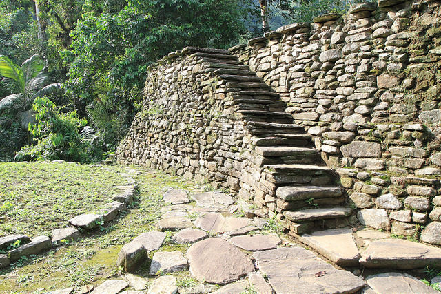 Stone steps at Ciudad Perdida. Photo Credit
