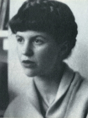 Sylvia Plath, sitting sideways to the camera