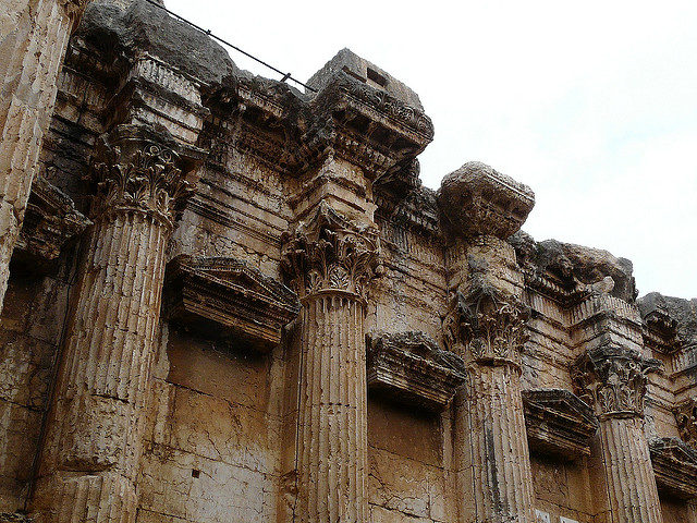 Temple of Bacchus columns. Photo Credit