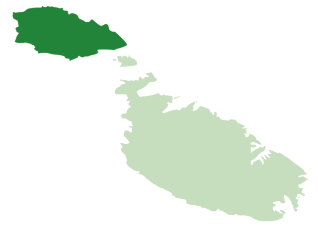 Location of Gozo island among Malta islands Photo Credit 