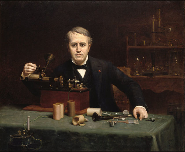 Portrait of Edison by Abraham Archibald Anderson (1890),