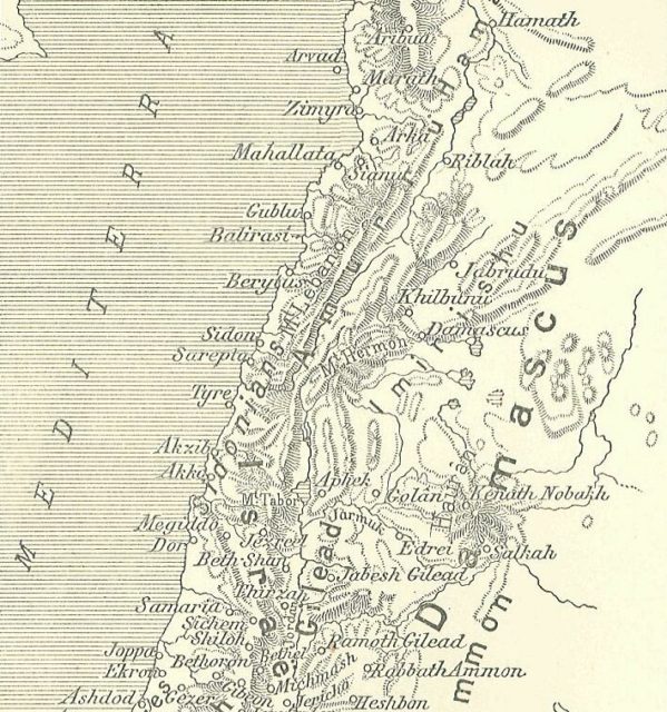 Detailed map of Phoenicia 