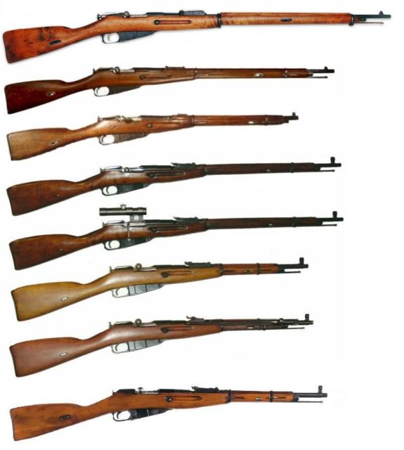 The Mosin Nagant series of rifles Photo Credit.