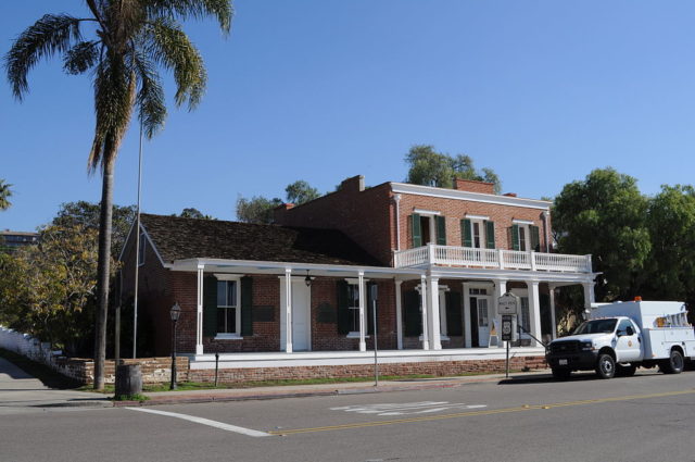Whaley House Museum, Old Town, San Diego, California, USA, built 1856. Photo Credit