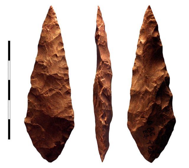 Middle Stone Age tool from Blombos Cave Photo Credit