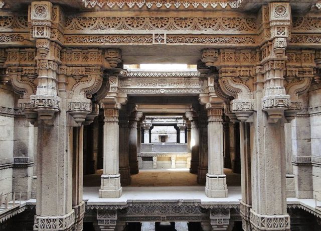 The upper level of the stepwell. Photo Credit