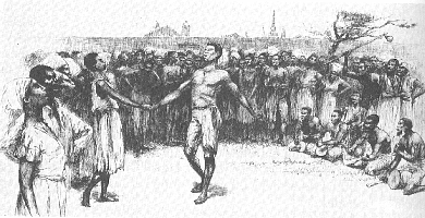 Dance in Congo Square in the late 18th century, artist’s conception by E. W. Kemble from a century later