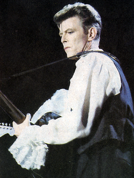 Bowie in Chile during the Sound+Vision Tour, 1990.