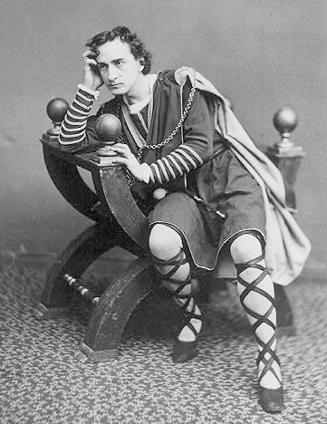 Photograph of American actor Edwin Booth as William Shakespeare’s Hamlet, circa 1870