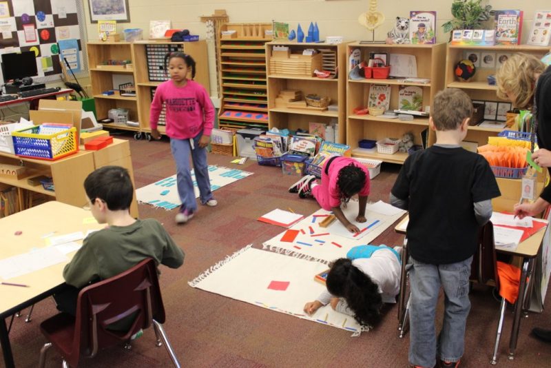 A Montessori classroom in the United States  Photo Credit