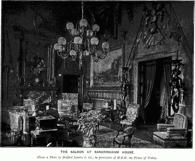 The Saloon at Sandringham House.