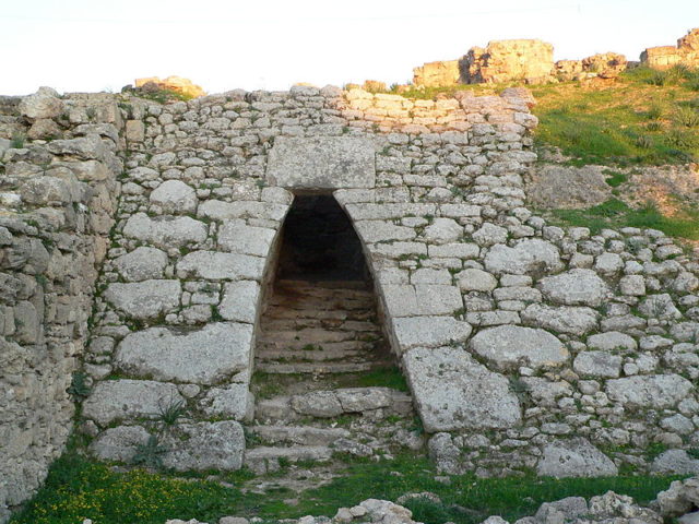 The Entrance to the royal palace at Ugarit, where the Hurrian songs were found  Photo Credit Disdero CC BY 3.0