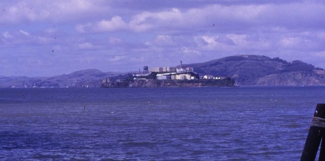 Alcatraz Island from San Francisco, March 1962. Photo Credit