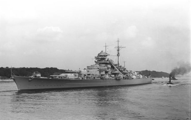German battle-cruiser Bismarck in 1940 Photo Credit