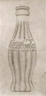 Earl R. Dean’s original 1915 concept drawing of the contour Coca-Cola bottle