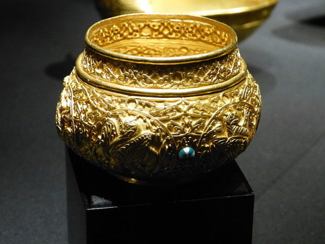 Golden bowl ( 8th century AD)  Photo Credit