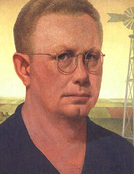 Grant Wood, Self-portrait, 1932.