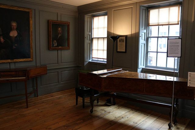 Handel’s rehearsal room on the first floor. Photo Credit