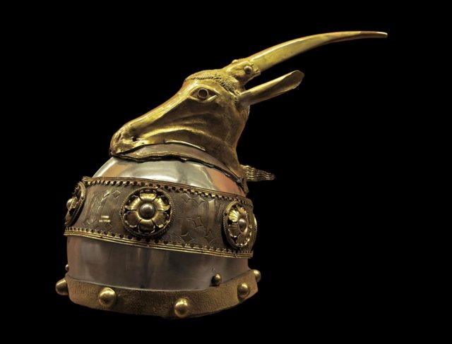 In 1928, the helmet was adopted as the national royal crown of Albania. Photo Credit