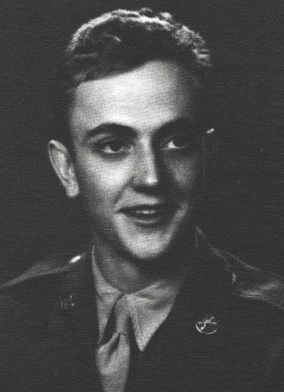 Portrait of Vonnegut in U.S. Army uniform between 1943 and 1945.