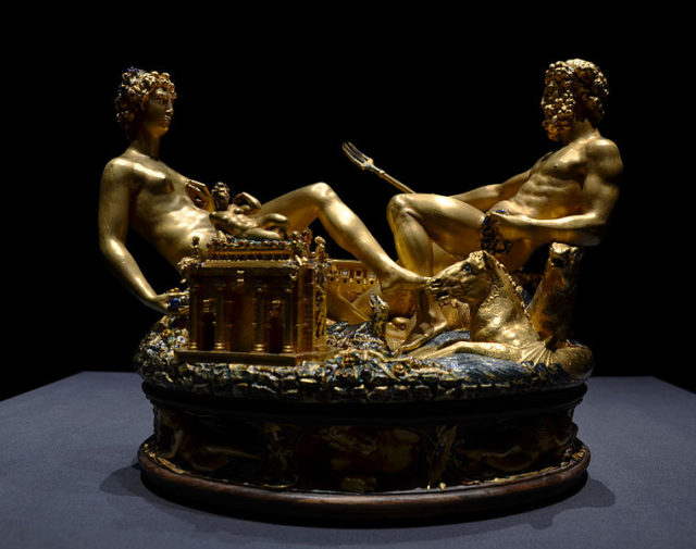 Made in 1543, for Francis I of France by Benvenuto Cellini ( 1500-1571). Photo Credit