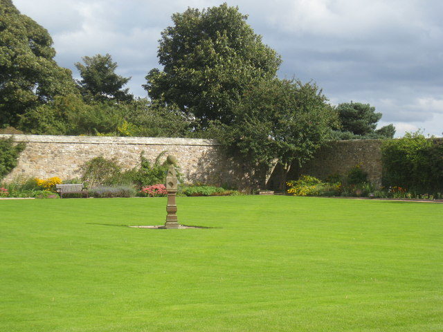 Part of the garden at the castle. Photo Credit