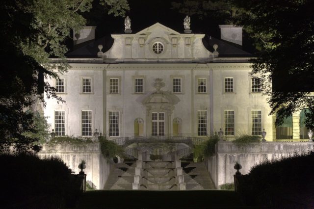The Swan House at night. Photo Credit