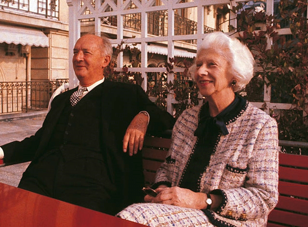 Vladimir and Vera Nabokov, Montreux, October 1969.