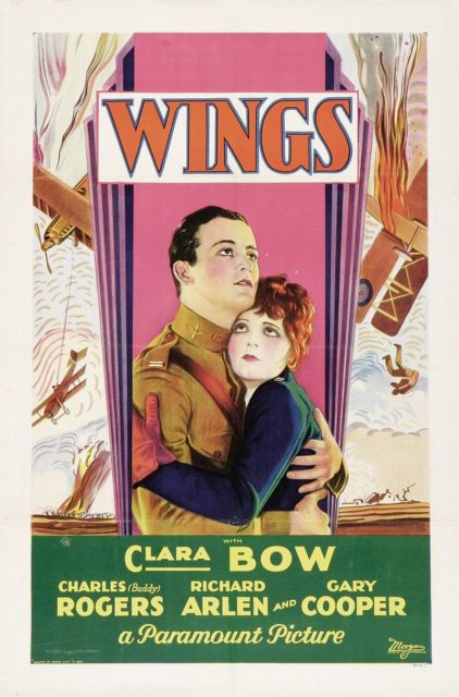Wings (1927) film poster.