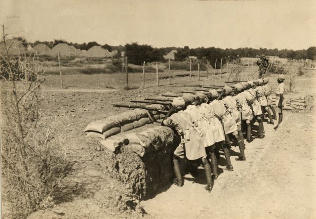 Sikhs musketry instruction. Photo Credit: The National Archives UK