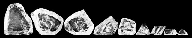 The nine largest stones after the rough Cullinan diamond was split